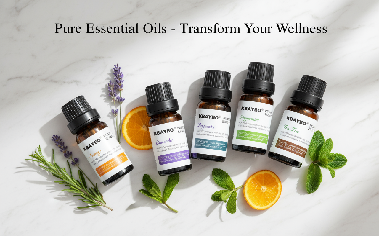 Premium Essential Oils Marketing Banner